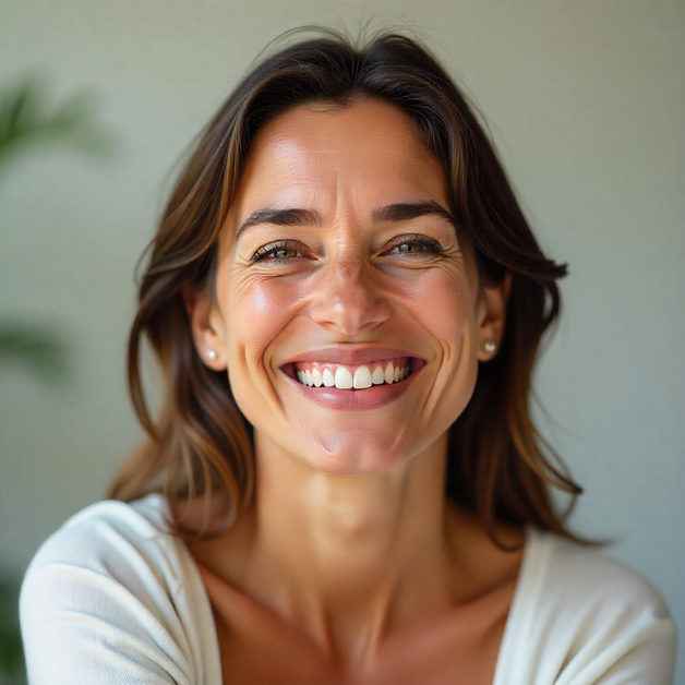 persona sorridente con bite dentale